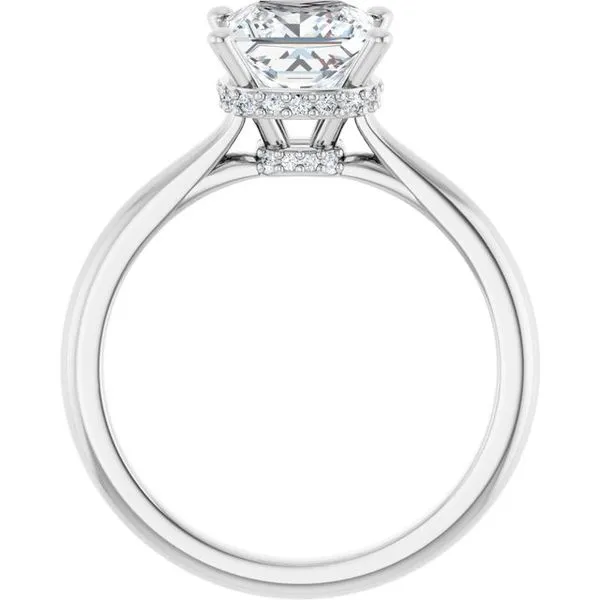 Hidden Halo-Style Engagement Ring Image 2 J. West Jewelers Round Rock, TX