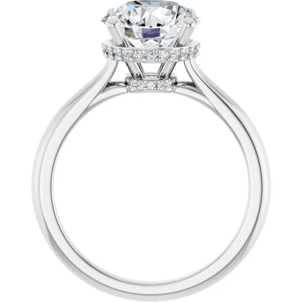 Hidden Halo-Style Engagement Ring Image 2 Austin's Fine Diamonds & Jewelry Lyndhurst, NJ