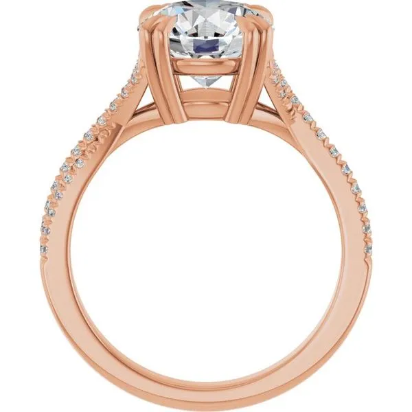 Double Claw-Prong Solitaire Criss-Cross Engagement Ring Image 2 Natale Jewelers Sewell, NJ