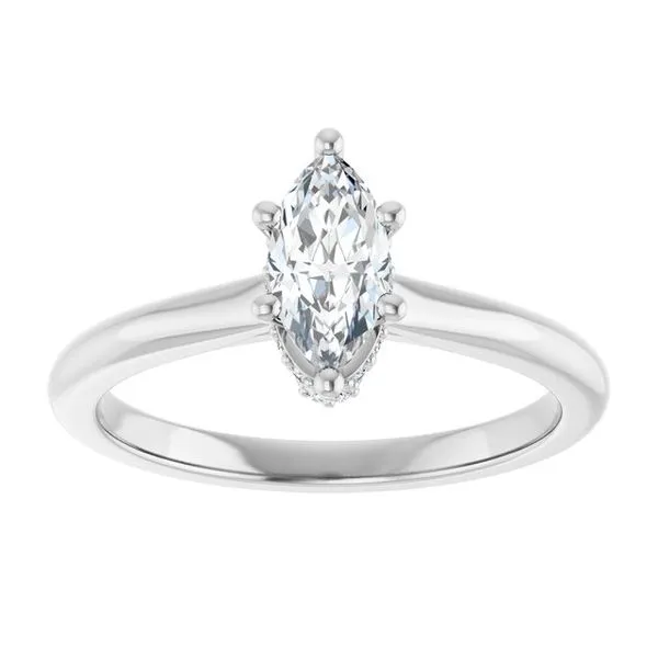 Hidden Halo-Style Engagement Ring Image 3 JF Jones Jewelers Rochester, NY