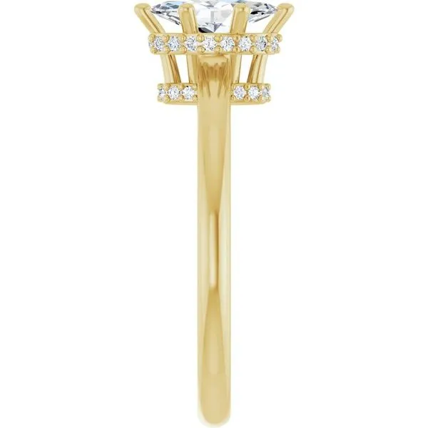 Hidden Halo-Style Engagement Ring Image 4 Don's Jewelry & Design Washington, IA