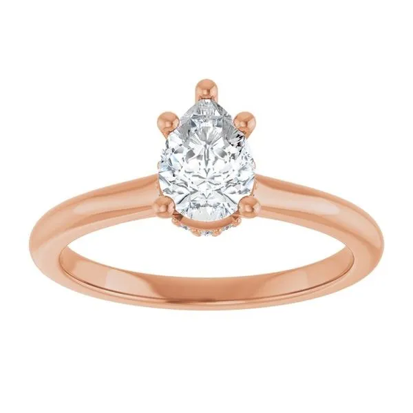 Hidden Halo-Style Engagement Ring Image 3 Vulcan's Forge LLC KANSAS CITY, MO