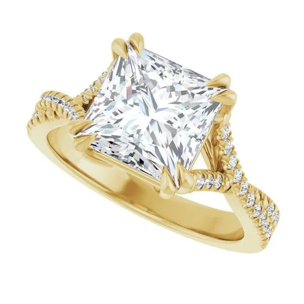 Double Claw-Prong Solitaire Criss-Cross Engagement Ring Image 5 Futer Bros Jewelers York, PA