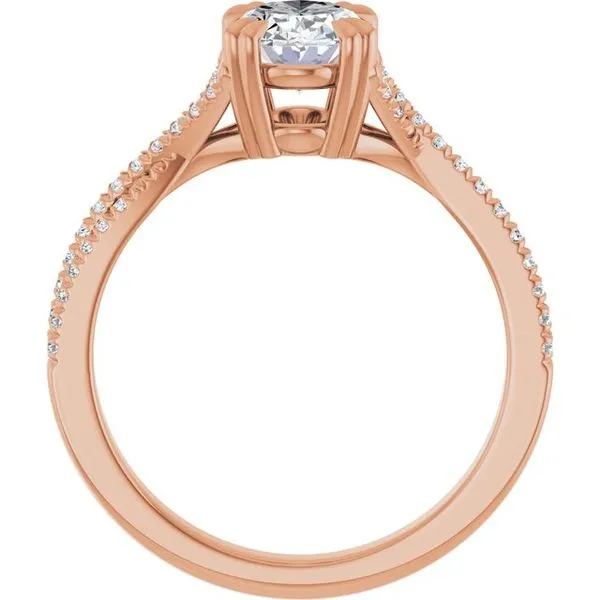 Double Claw-Prong Solitaire Criss-Cross Engagement Ring Image 2 J. Thomas Jewelers Rochester Hills, MI