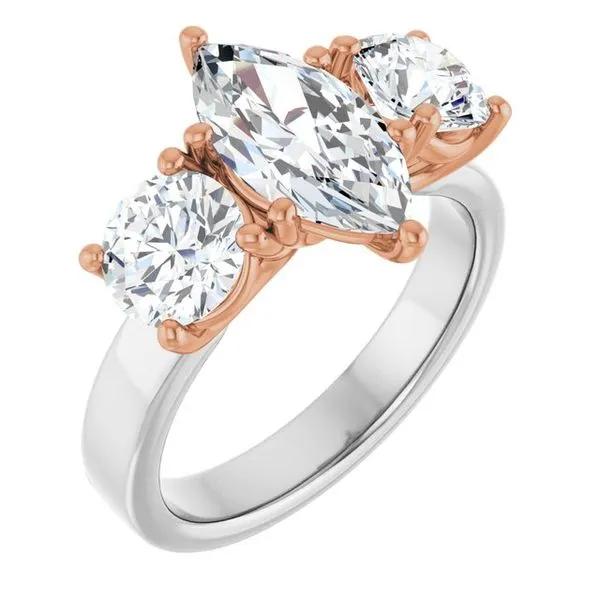 Three-Stone Engagement Ring Raleigh Diamond Fine Jewelry Raleigh, NC