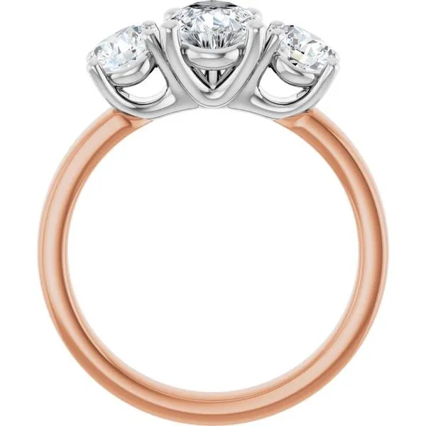 Three-Stone Engagement Ring Image 2 Raleigh Diamond Fine Jewelry Raleigh, NC