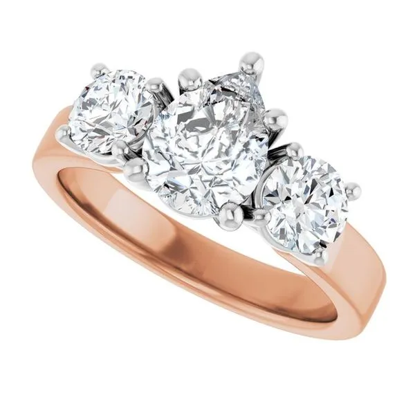 Three-Stone Engagement Ring Image 5 Raleigh Diamond Fine Jewelry Raleigh, NC