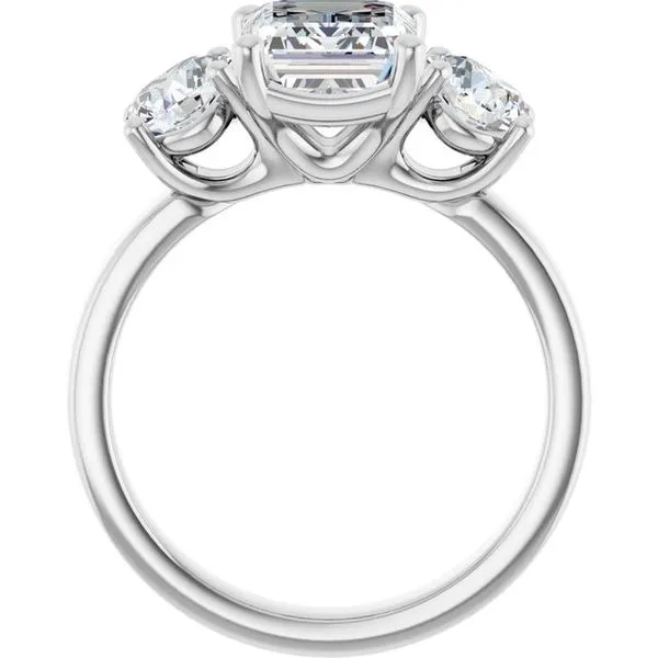 Three-Stone Engagement Ring Image 2 Raleigh Diamond Fine Jewelry Raleigh, NC