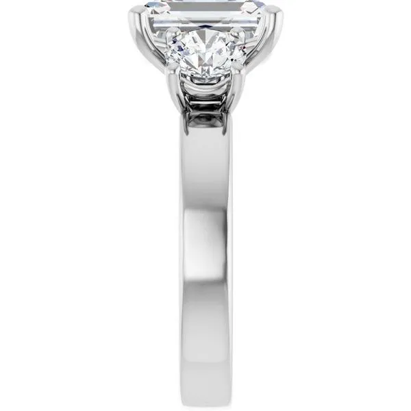 Three-Stone Engagement Ring Image 4 Raleigh Diamond Fine Jewelry Raleigh, NC