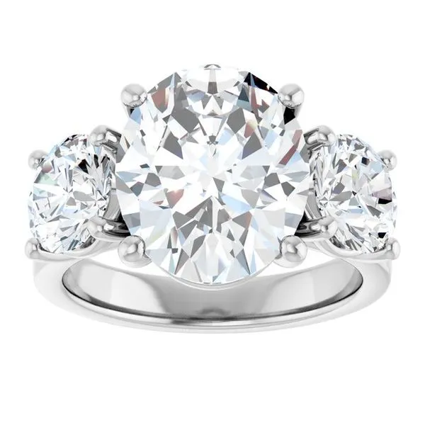 Three-Stone Engagement Ring Image 3 Raleigh Diamond Fine Jewelry Raleigh, NC