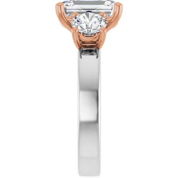 Three-Stone Engagement Ring Image 4 Raleigh Diamond Fine Jewelry Raleigh, NC