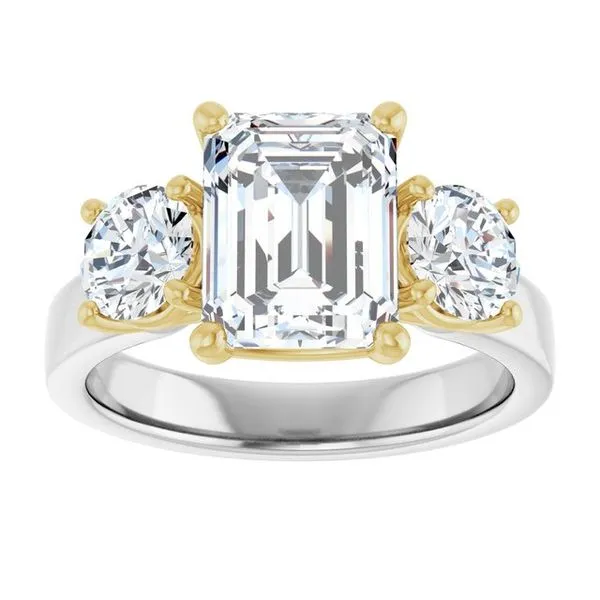 Three-Stone Engagement Ring Image 3 Raleigh Diamond Fine Jewelry Raleigh, NC