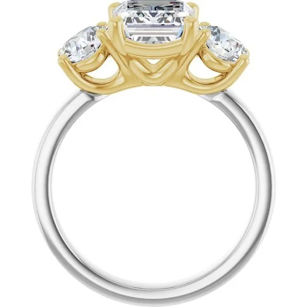 Three-Stone Engagement Ring Image 2 Raleigh Diamond Fine Jewelry Raleigh, NC