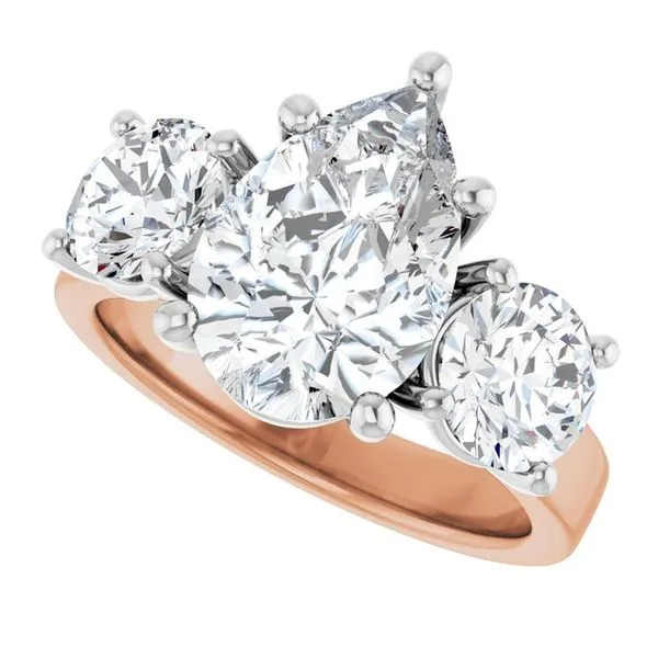 Three-Stone Engagement Ring Image 5 Raleigh Diamond Fine Jewelry Raleigh, NC
