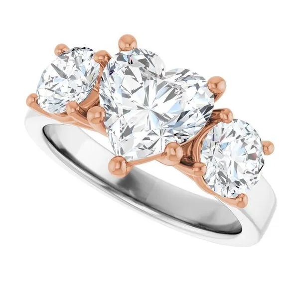 Three-Stone Engagement Ring Image 5 Raleigh Diamond Fine Jewelry Raleigh, NC
