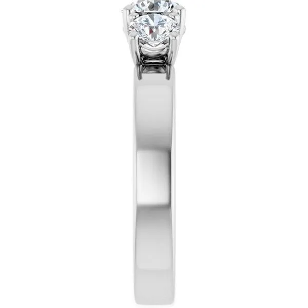 Three-Stone Engagement Ring Image 4 Raleigh Diamond Fine Jewelry Raleigh, NC