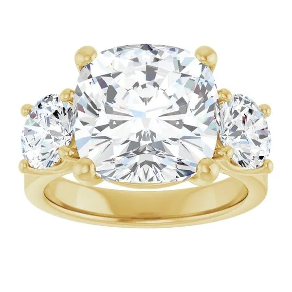 Three-Stone Engagement Ring Image 3 Raleigh Diamond Fine Jewelry Raleigh, NC