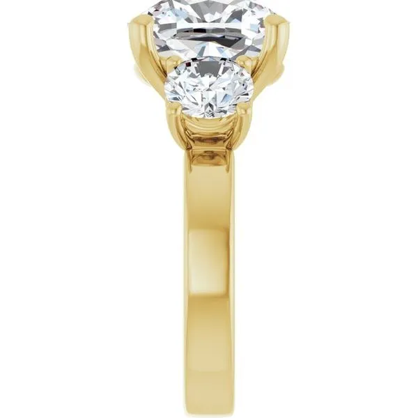 Three-Stone Engagement Ring Image 4 Raleigh Diamond Fine Jewelry Raleigh, NC