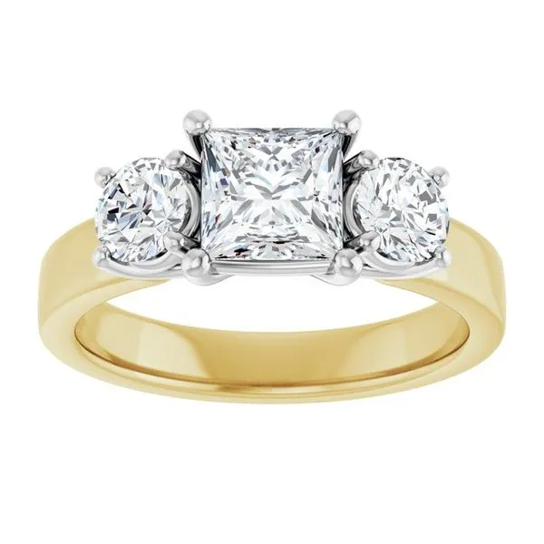 Three-Stone Engagement Ring Image 3 Raleigh Diamond Fine Jewelry Raleigh, NC
