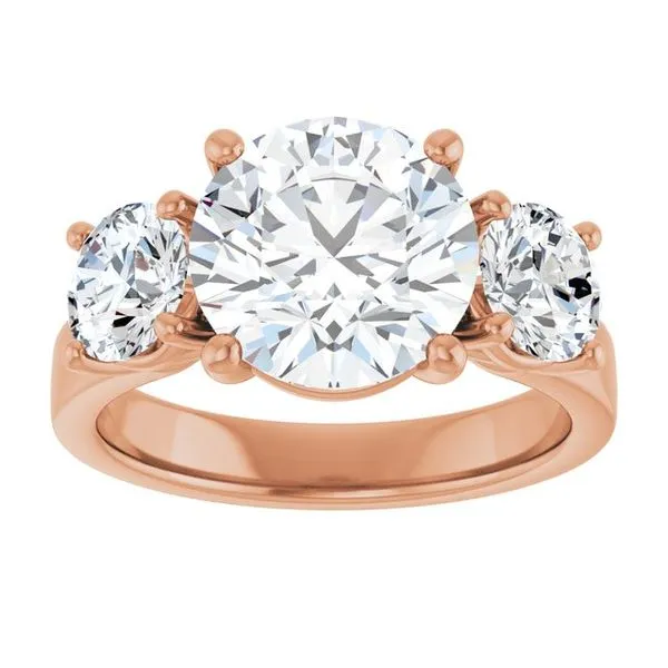 Three-Stone Engagement Ring Image 3 Raleigh Diamond Fine Jewelry Raleigh, NC