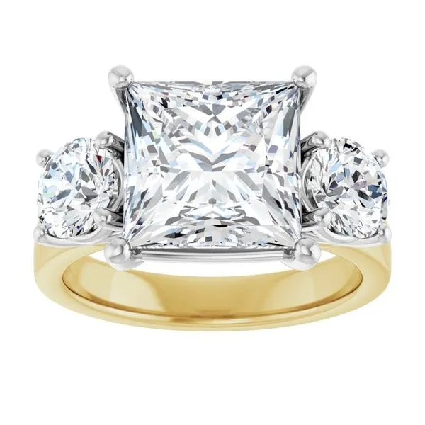 Three-Stone Engagement Ring Image 3 Raleigh Diamond Fine Jewelry Raleigh, NC