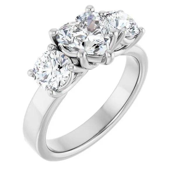 Three-Stone Engagement Ring Raleigh Diamond Fine Jewelry Raleigh, NC