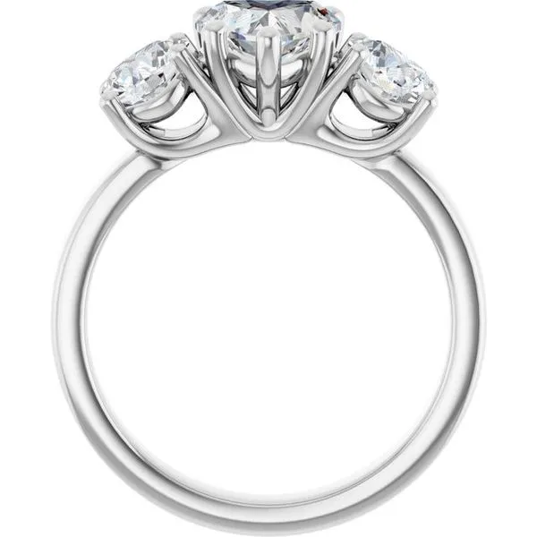 Three-Stone Engagement Ring Image 2 Raleigh Diamond Fine Jewelry Raleigh, NC