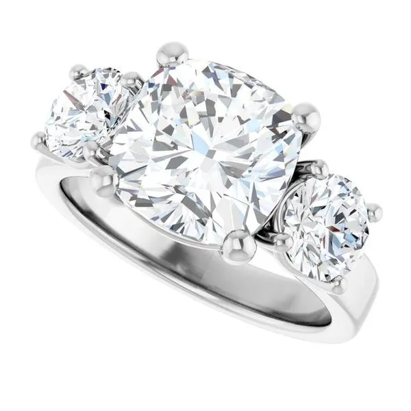 Three-Stone Engagement Ring Image 5 Raleigh Diamond Fine Jewelry Raleigh, NC