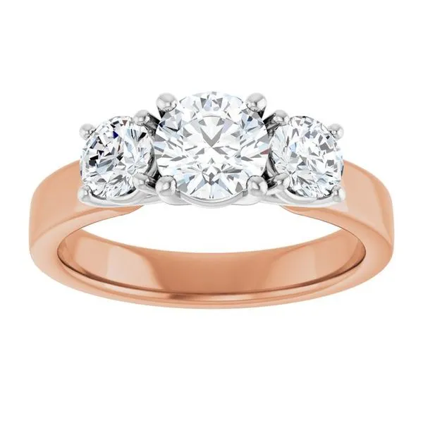 Three-Stone Engagement Ring Image 3 Raleigh Diamond Fine Jewelry Raleigh, NC