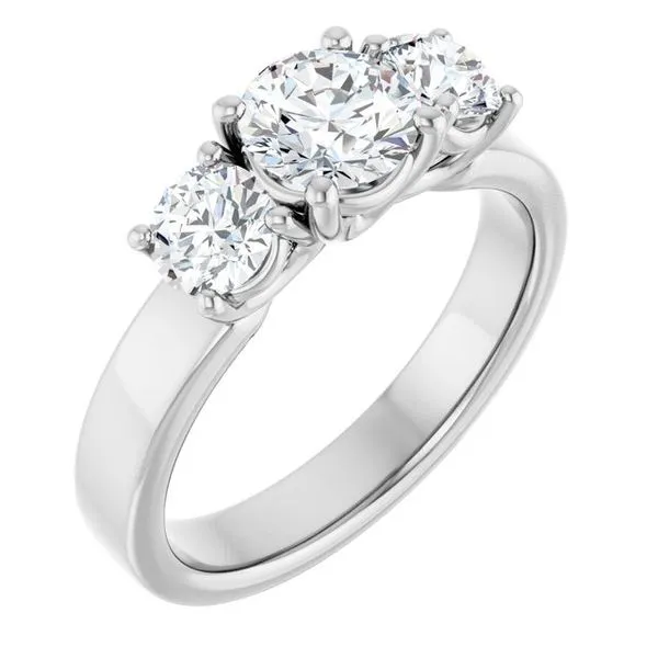 Three-Stone Engagement Ring Raleigh Diamond Fine Jewelry Raleigh, NC
