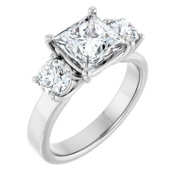 Three-Stone Engagement Ring Berilian Jewelers Folsom, CA