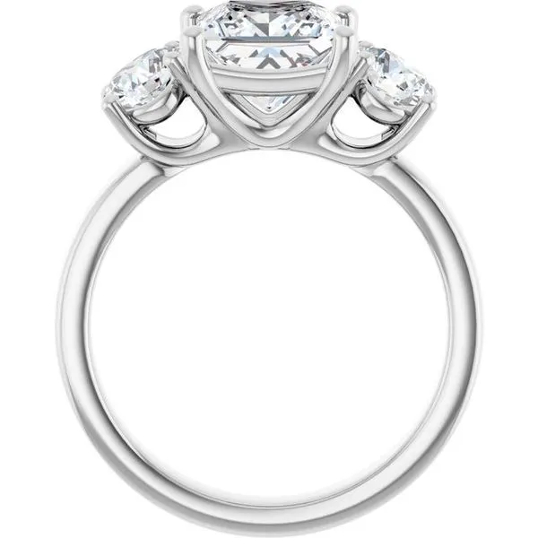 Three-Stone Engagement Ring Image 2 Berilian Jewelers Folsom, CA