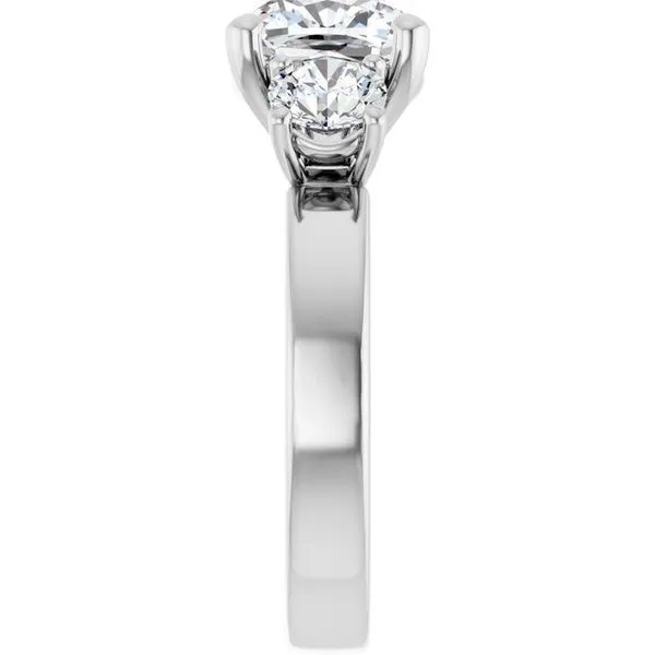 Three-Stone Engagement Ring Image 4 Raleigh Diamond Fine Jewelry Raleigh, NC