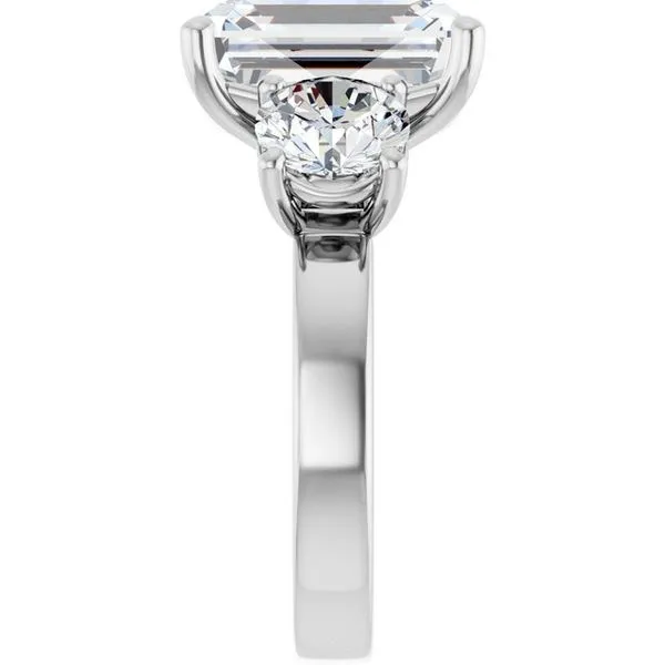 Three-Stone Engagement Ring Image 4 Raleigh Diamond Fine Jewelry Raleigh, NC