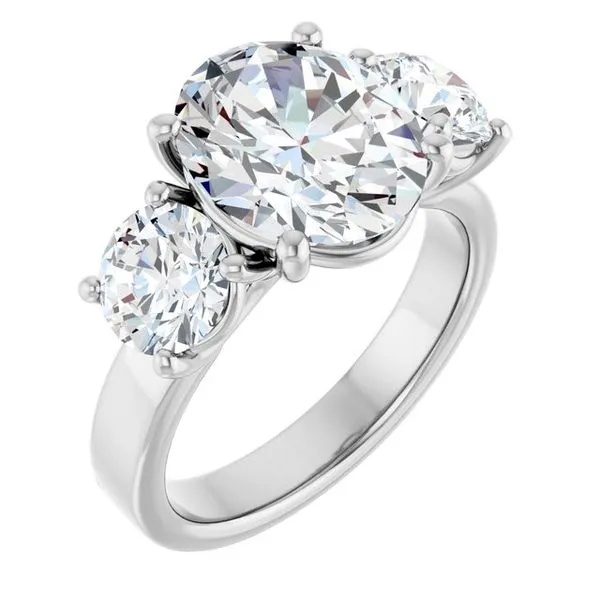 Three-Stone Engagement Ring Berilian Jewelers Folsom, CA