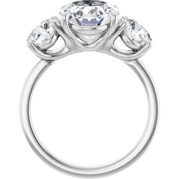 Three-Stone Engagement Ring Image 2 Berilian Jewelers Folsom, CA