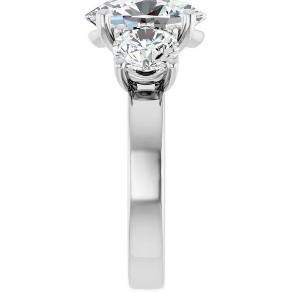 Three-Stone Engagement Ring Image 4 Berilian Jewelers Folsom, CA