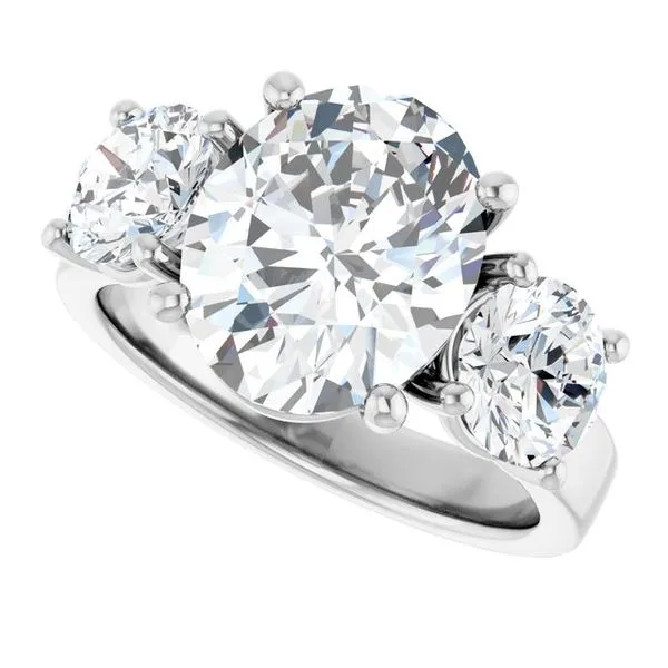 Three-Stone Engagement Ring Image 5 Berilian Jewelers Folsom, CA