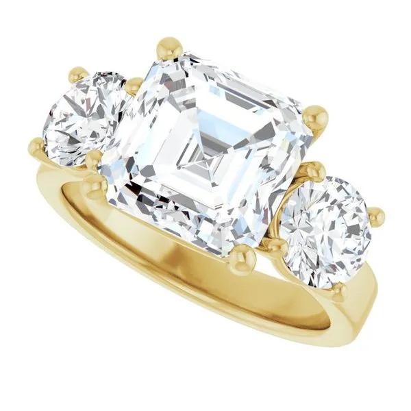 Three-Stone Engagement Ring Image 5 Raleigh Diamond Fine Jewelry Raleigh, NC