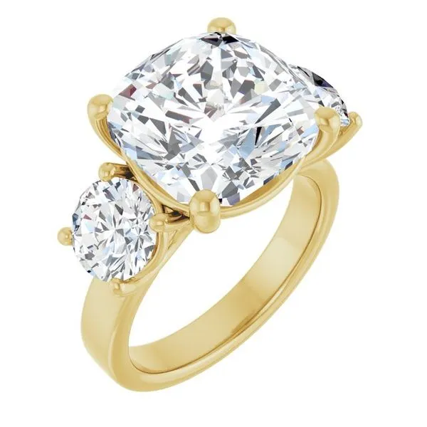 Three-Stone Engagement Ring Raleigh Diamond Fine Jewelry Raleigh, NC
