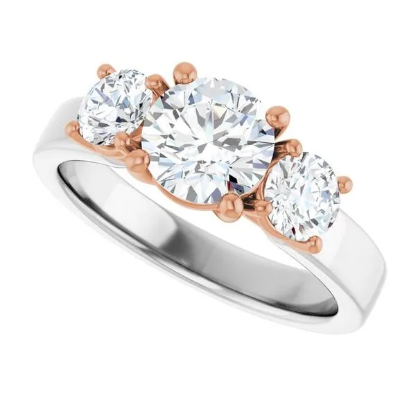 Three-Stone Engagement Ring Image 5 Raleigh Diamond Fine Jewelry Raleigh, NC