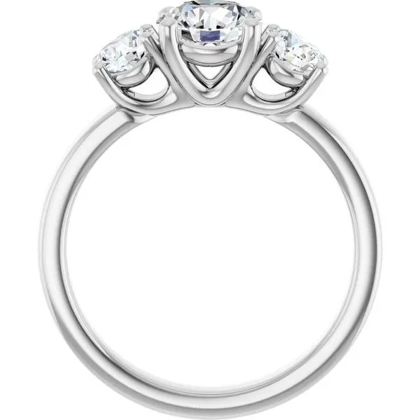 Three-Stone Engagement Ring Image 2 Raleigh Diamond Fine Jewelry Raleigh, NC