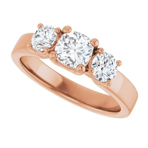 Three-Stone Engagement Ring Image 5 Raleigh Diamond Fine Jewelry Raleigh, NC