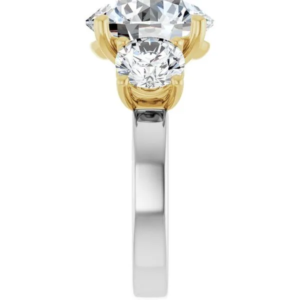 Three-Stone Engagement Ring Image 4 Raleigh Diamond Fine Jewelry Raleigh, NC