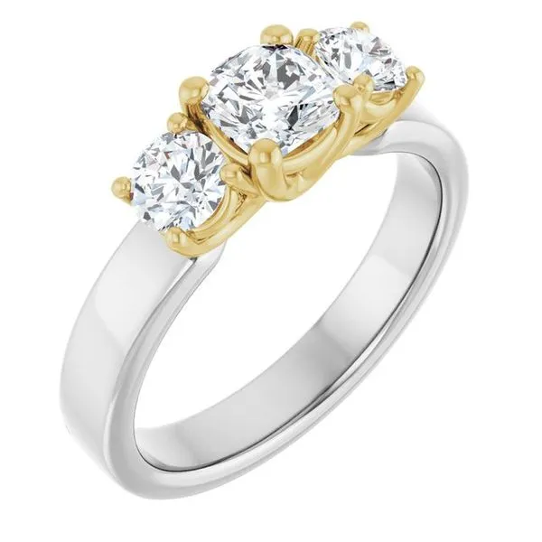 Three-Stone Engagement Ring Raleigh Diamond Fine Jewelry Raleigh, NC