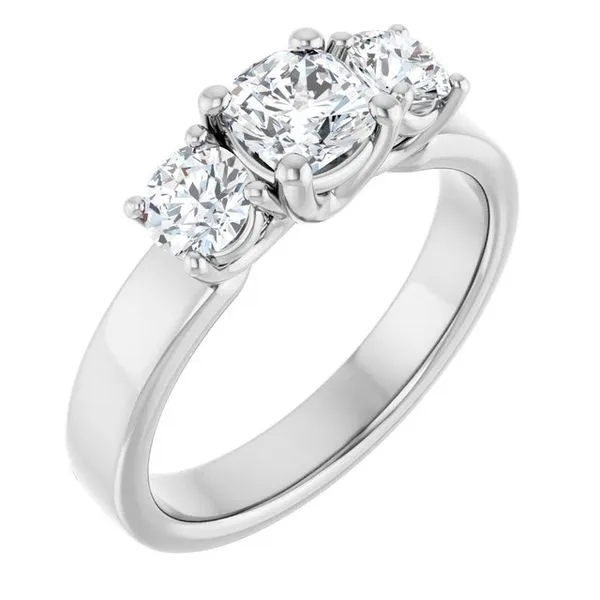 Three-Stone Engagement Ring Raleigh Diamond Fine Jewelry Raleigh, NC
