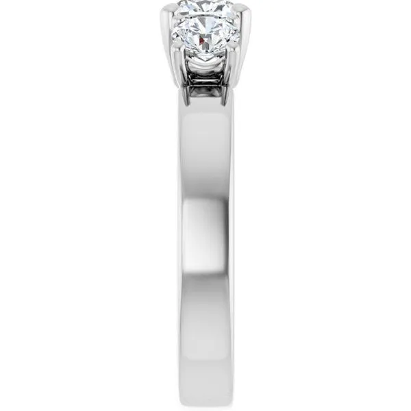 Three-Stone Engagement Ring Image 4 Raleigh Diamond Fine Jewelry Raleigh, NC