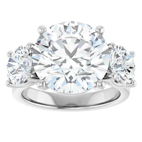 Three-Stone Engagement Ring Image 3 Raleigh Diamond Fine Jewelry Raleigh, NC