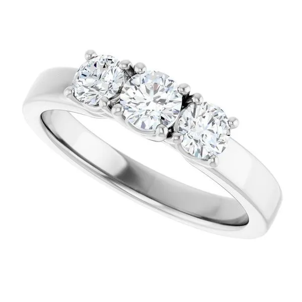 Three-Stone Engagement Ring Image 5 Berilian Jewelers Folsom, CA