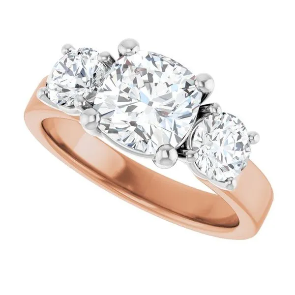 Three-Stone Engagement Ring Image 5 Raleigh Diamond Fine Jewelry Raleigh, NC